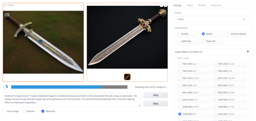 AI Image Prompts For Swords